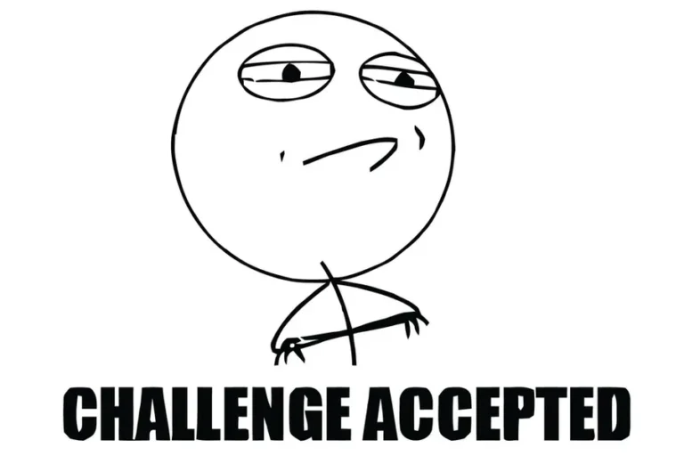 The challenge accepted meme